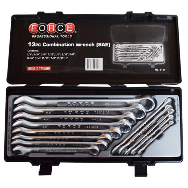 13PC Combination Wrench Set 1/4"-1"