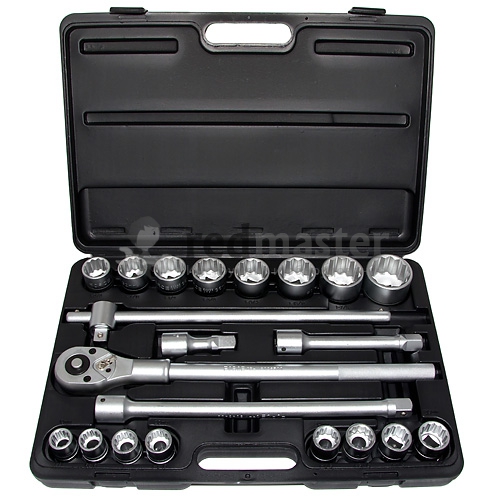 21PC 3/4" Drive 12PT Flank Socket Combination Set (7/8"-2")