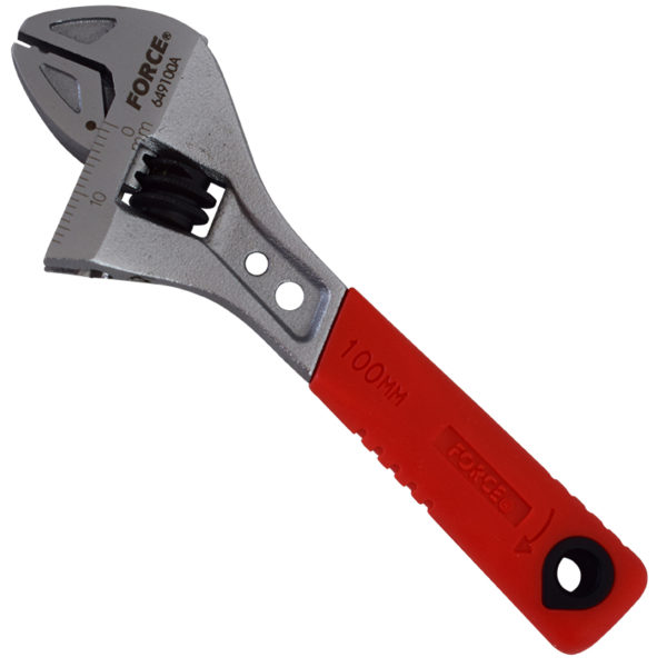 Adjustable Gauged Wrench Rubber Handle 15" 43MM Open