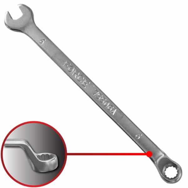 75° Offset Combination Wrench 6MM 130MM Length