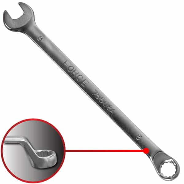 75° Degree Offset Combination Wrench 8MM 140MM Length
