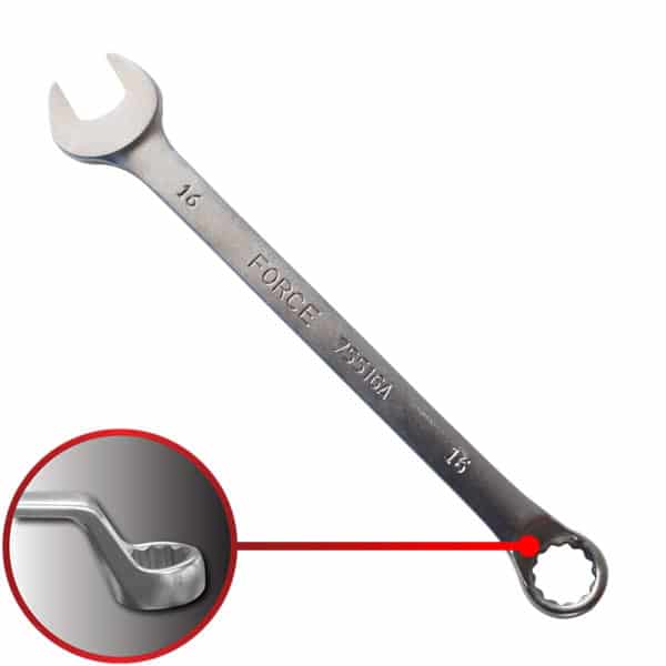 75° Offset Combination Wrench 16MM 220MM Length
