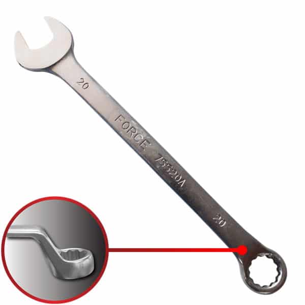 75° Degree Offset Combination Wrench 20MM 270MM Length