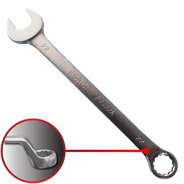 75° Degree Offset Combination Wrench 22MM 280MM Length