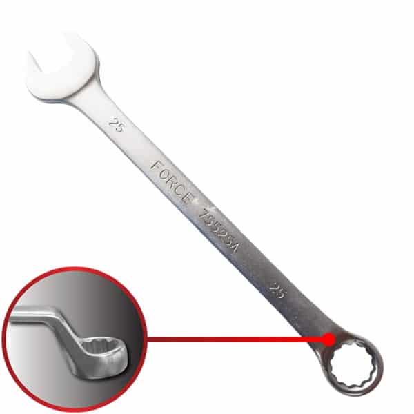 75° Degree Offset Combination Wrench 25MM 320MM Length