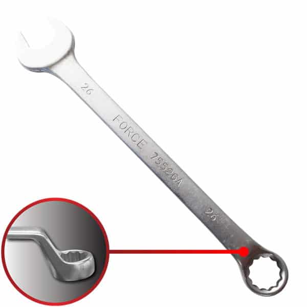 75° Degree Offset Combination Wrench 26MM 330MM Length