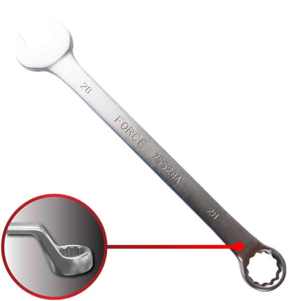 75° Degree Offset Combination Wrench 28MM 352MM Length