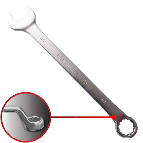 75° Degree Offset Combination Wrench 30MM 373MM Length