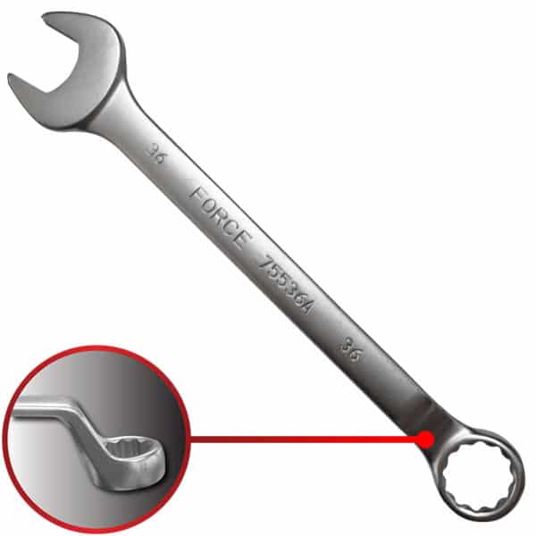75° Degree Offset Combination Wrench 36MM 410MM Length