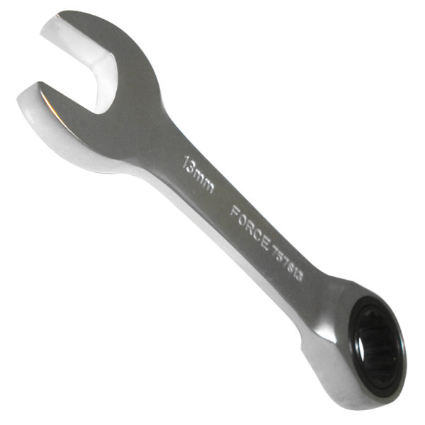 Stubby Flat Ratchet Wrench 13MM 105MM Length