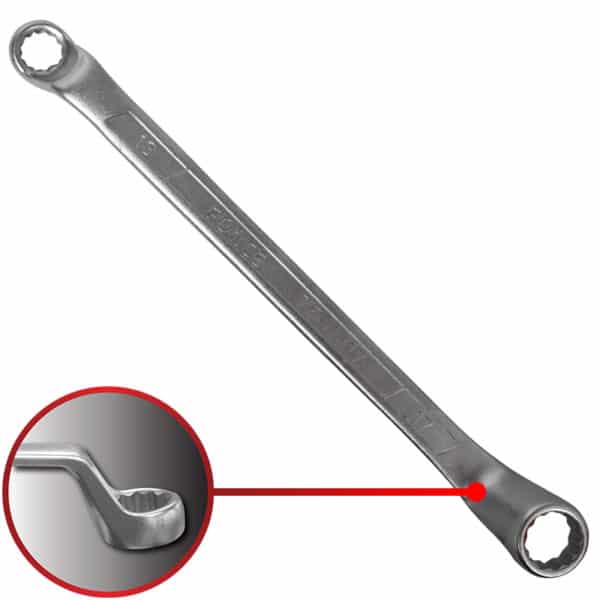75° Degree Offset Ring Wrench 13X17MM 265MM Length