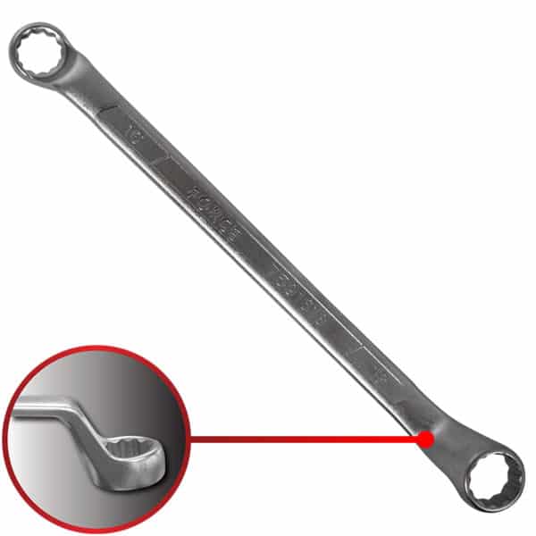 75° Degree Offset Ring Wrench 16X18MM 270MM Length