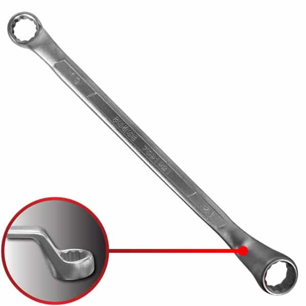 75° Degree Offset Ring Wrench 19 X 21MM 325MM Length