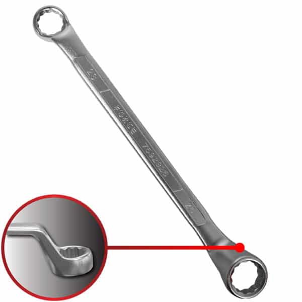 75° Degree Offset Ring Wrench 23X26MM 345MM Length