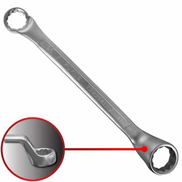 75° Degree Offset Ring Wrench 36X41MM 440MM Length