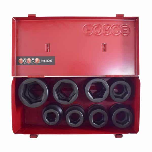 8PC 1" Drive 6PT Impact Socket Set 22-46MM