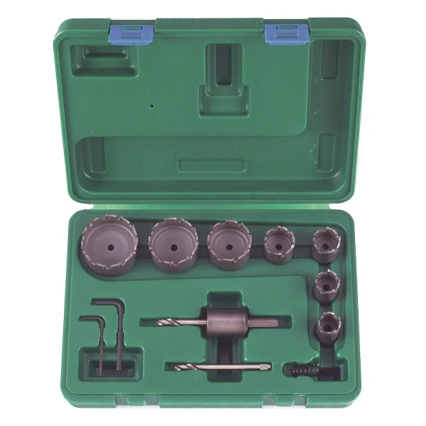 13PC Tungsten Carbide Tipped Metal Borer Set