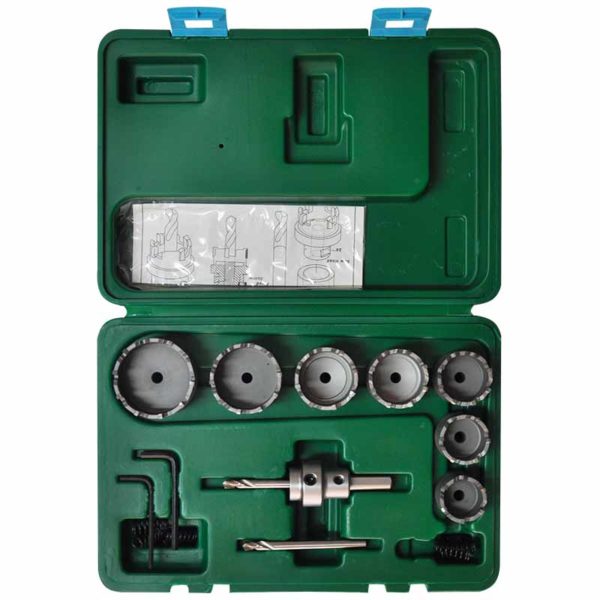 13PC Tungsten Carbide Tipped Metal Borer Set