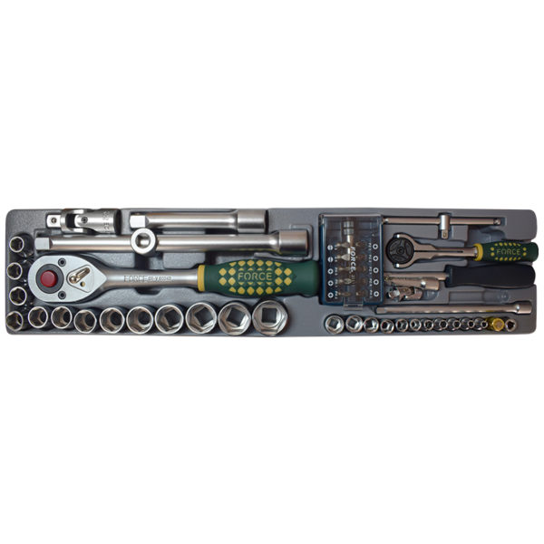 45PC 1/4" & 1/2" Socket Combination Set