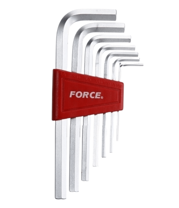 7Pc Extra Long Hex Key Set Sae 3/32" 3/8"