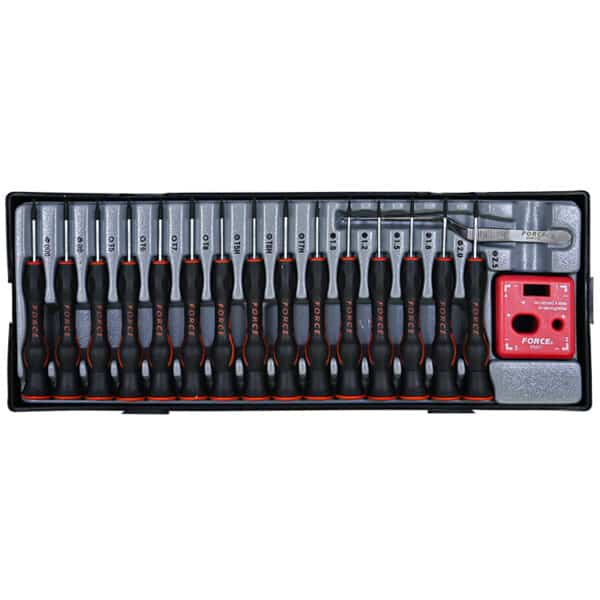 17PC Jeweler Screwdriver & De-Magnetizer Set