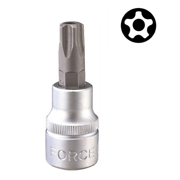 3/8" Drive 5-Point Star Tamperproof Socket Bit TS45 50MM Length