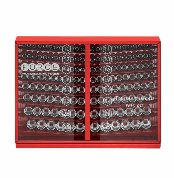 163PC 1/2" Drive 6PT Socket Set 10-32MM
