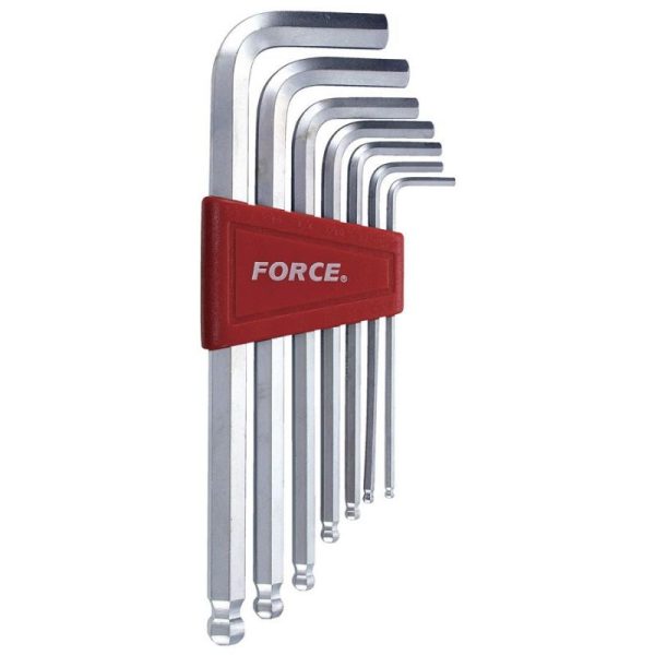 7Pc Long Hex Ball Point Key Set 2.5MM 10MM