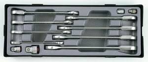 12PC Reversible Ratchet Wrench & Adapter Set 5/16" - 3/4"
