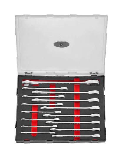 15PC Reversible Ratchet Wrench Set 8–24MM