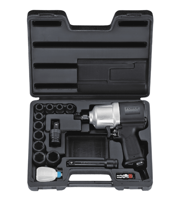 14PC 1/2" Drive Impact Wrench 1695NM 6PT Socket Set 10-24MM