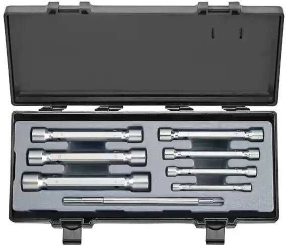 8Pc Double Ended 6Pt Socket Wrench Set 6MM X 7MM - 18MM X 19MM
