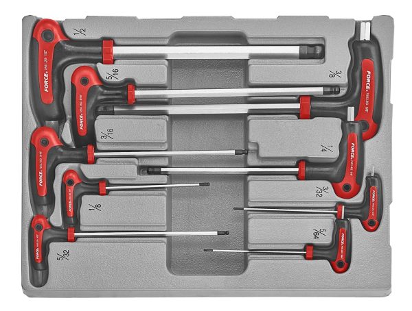 9PC Hex Ball Point Grip Key Set SAE