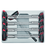 9PC T-Handle Star Socket Driver Set E4 - E16 260MM Length