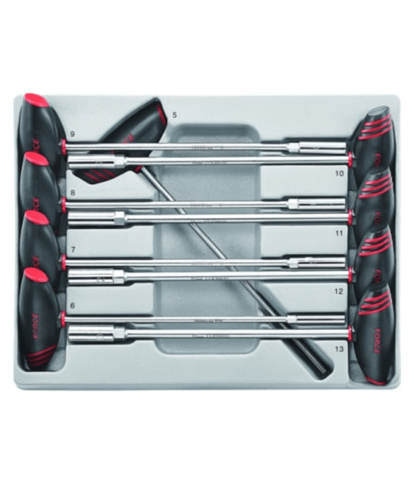 9PC T-Handle Star Socket Driver Set E4 - E16 260MM Length