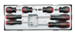 8PC Screwdriver Set Slotted & Phillips