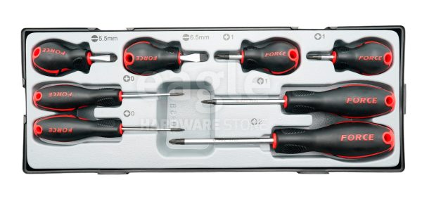 8PC Screwdriver Set Slotted & Phillips