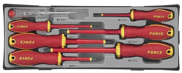 7PC Insulated Screwdriver + Voltage Tester Set