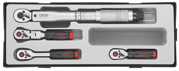 4PC 1/4" Drive Ratchet Handle Set
